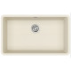 Каменная кухонная мойка Aquasanita Arca SQA104W Blanched almond 113 Миндаль, под столешницу