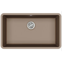 Кам'яна кухонна мийка Aquasanita Arca SQA104W Warm Mocha 114 Коричневий, під стільницю