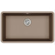 Каменная кухонная мойка Aquasanita Arca SQA104W Warm Mocha 114 Коричневый, под столешницу