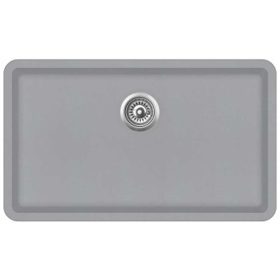Кам'яна кухонна мийка Aquasanita Argo SQA104W Light Grey 221 Світло-сірий, під стільницю