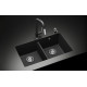 Кам'яна кухонна мийка Aquasanita Arca SQA200W Alba 710 Білий, під стільницю