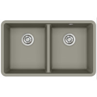 Каменная кухонная мойка Aquasanita Arca SQA200W Argent 220 Теплый бетон, под столешницу