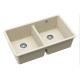 Каменная кухонная мойка Aquasanita Arca SQA200W Blanched almond 113 Миндаль, под столешницу