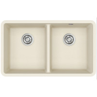 Каменная кухонная мойка Aquasanita Arca SQA200W Blanched almond 113 Миндаль, под столешницу