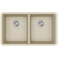 Каменная кухонная мойка Aquasanita Arca SQA200W Silica 111 Бежевый, под столешницу