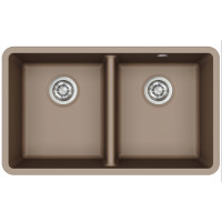 Кам'яна кухонна мийка Aquasanita Arca SQA200W Warm Mocha 114 Коричневий, під стільницю
