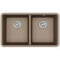 Кам'яна кухонна мийка Aquasanita Arca SQA200W Warm Mocha 114 Коричневий, під стільницю