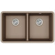 Кам'яна кухонна мийка Aquasanita Arca SQA200W Warm Mocha 114 Коричневий, під стільницю