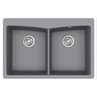 Каменная кухонная мойка Aquasanita Arca SQA210W Alumetallic 202 Серый металлик Каменная кухонная мойка Aquasanita Arca SQA210W Alumetallic 202 Серый металлик