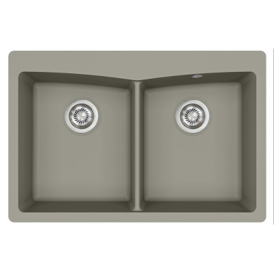 Каменная кухонная мойка Aquasanita Arca SQA210W Argent 220 Теплый бетон
