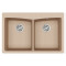 Каменная кухонная мойка Aquasanita Arca SQA210W Beige 110 Бежевый