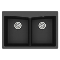 Каменная кухонная мойка Aquasanita Arca SQA210W Black Metallic 601 Черный металлик Каменная кухонная мойка Aquasanita Arca SQA210W Black Metallic 601 Черный металлик
