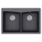 Каменная кухонная мойка Aquasanita Arca SQA210W Graphite 222 Графит