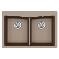 Каменная кухонная мойка Aquasanita Arca SQA210W Warm Mocha 114 Коричневый Каменная кухонная мойка Aquasanita Arca SQA210W Warm Mocha 114 Коричневый