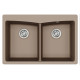 Кам'яна кухонна мийка Aquasanita Arca SQA210W Warm Mocha 114 Коричневий
