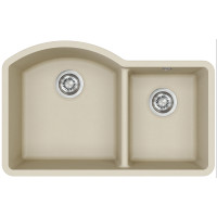 Каменная кухонная мойка Aquasanita Arca SQA220W Silica 111 Бежевый, под столешницу