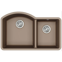 Кам'яна кухонна мийка Aquasanita Arca SQA220W Warm Mocha 114 Коричневий, під стільницю