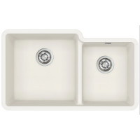 Каменная кухонная мойка Aquasanita Arca SQA230L Alba 710 Белый, под столешницу
