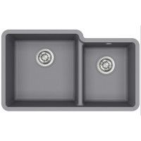 Кам'яна кухонна мийка Aquasanita Arca SQA230L Alumetallic 202 Сірий металік, під стільницю Кам'яна кухонна мийка Aquasanita Arca SQA230L Alumetallic 202 Сірий металік, під стільницю