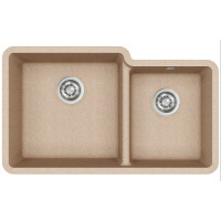 Каменная кухонная мойка Aquasanita Arca SQA230L Beige 110 Бежевый, под столешницу