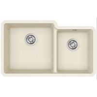 Каменная кухонная мойка Aquasanita Arca SQA230L Blanched almond 113 Миндаль, под столешницу