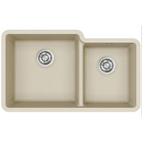 Каменная кухонная мойка Aquasanita Arca SQA230L Silica 111 Бежевый, под столешницу
