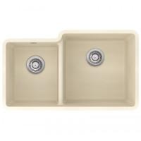 Каменная кухонная мойка Aquasanita Arca SQA230R Blanched almond 113 Миндаль, под столешницу