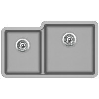 Каменная кухонная мойка Aquasanita Arca SQA230R Argent 220 Теплый бетон, под столешницу