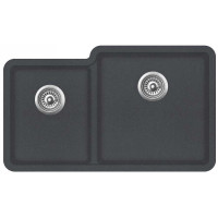 Кам'яна кухонна мийка Aquasanita Arca SQA230R Graphite 222 Графіт, під стільницю