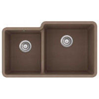 Кам'яна кухонна мийка Aquasanita Arca SQA230R Warm Mocha 114 Коричневий, під стільницю