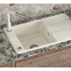 Каменная кухонная мойка Aquasanita Bella SQB101 AW Blanched almond 113 Миндаль