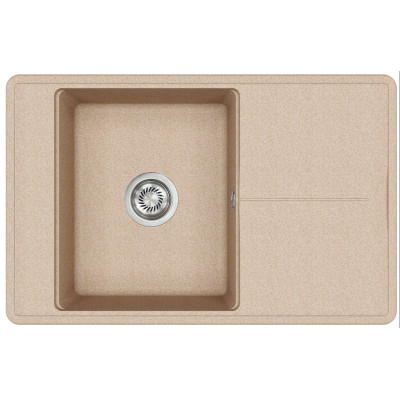 Каменная кухонная мойка Aquasanita Bella SQB101 AW Beige 110 Бежевый