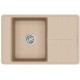 Каменная кухонная мойка Aquasanita Bella SQB101 AW Beige 110 Бежевый