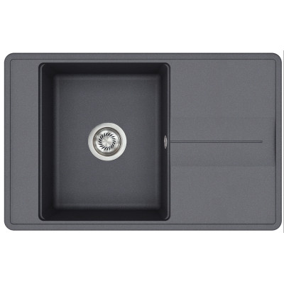Каменная кухонная мойка Aquasanita Bella SQB101 AW Graphite 222 Графит