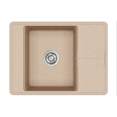 Кам'яна кухонна мийка Aquasanita Bella SQB102 AW Beige 110 Бежевий
