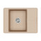 Каменная кухонная мойка Aquasanita Bella SQB102 AW Beige 110 Бежевый