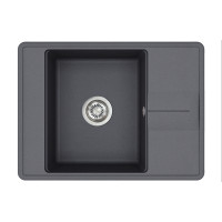 Кам'яна кухонна мийка Aquasanita Bella SQB102 AW Graphite 222 Графіт