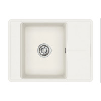 Каменная кухонная мойка Aquasanita Bella SQB102 AW Alba 710 Белый