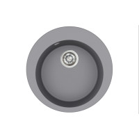 Каменная кухонная мойка Aquasanita Clarus SR100 Alumetallic 202 Серый металлик