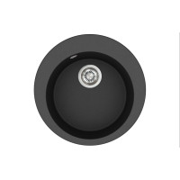 Кам'яна кухонна мийка Aquasanita Clarus SR100 Black Metallic 601 Чорний металік