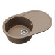 Каменная кухонная мойка Aquasanita Clarus SR101 AW Warm Mocha 114 Коричневый
