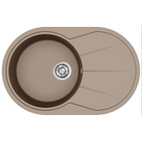 Кам'яна кухонна мийка Aquasanita Clarus SR101 AW Warm Mocha 114 Кава моко