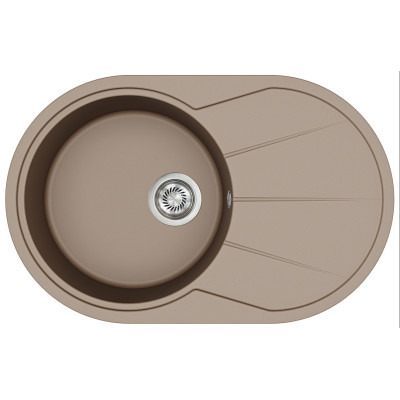 Каменная кухонная мойка Aquasanita Clarus SR101 AW Warm Mocha 114 Коричневый
