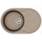 Каменная кухонная мойка Aquasanita Clarus SR101 AW Warm Mocha 114 Коричневый