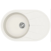 Каменная кухонная мойка Aquasanita Clarus SR101 AW Alba 710 Белый