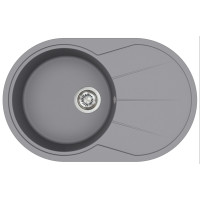 Каменная кухонная мойка Aquasanita Clarus SR101 AW Alumetallic 202 Светлый металлик