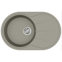 Каменная кухонная мойка Aquasanita Clarus SR101 AW Argent 220 Теплый бетон