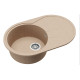 Каменная кухонная мойка Aquasanita Clarus SR101 AW Beige 110 Бежевый