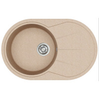 Каменная кухонная мойка Aquasanita Clarus SR101 AW Beige 110 Бежевый