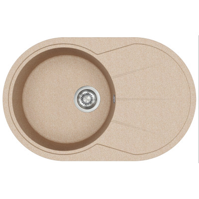 Каменная кухонная мойка Aquasanita Clarus SR101 AW Beige 110 Бежевый